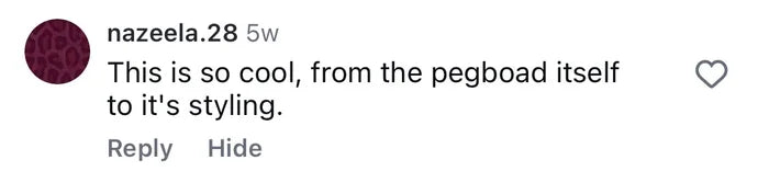 Pegboard comment 2