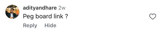 Pegboard comment 6